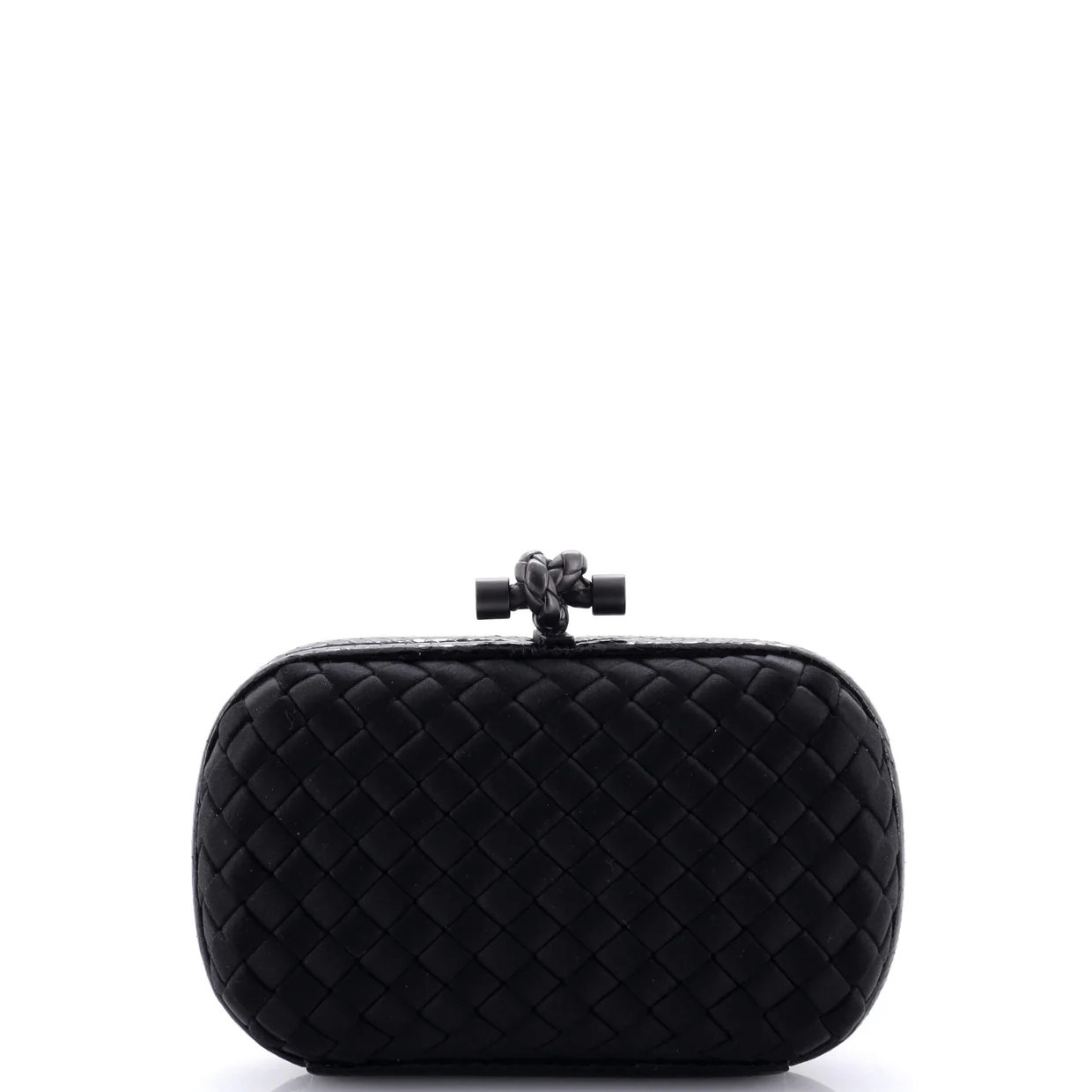 Box Knot Clutch Intrecciato Satin Small - Deep Luxury