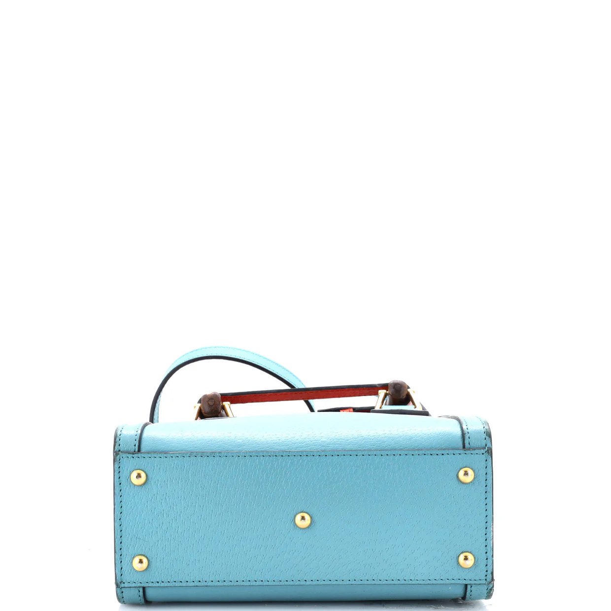 Diana NM Bamboo Handle Tote Leather Mini - Deep Luxury