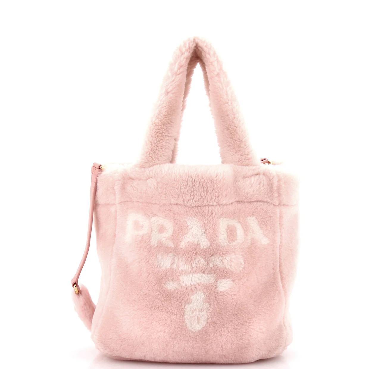 Logo Tote Shearling Small - Deep Luxury