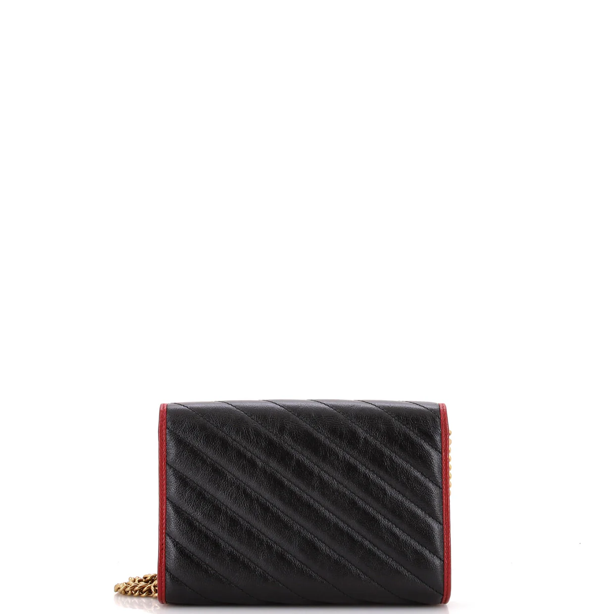 GG Marmont Chain Wallet Diagonal Quilted Leather Mini - Deep Luxury