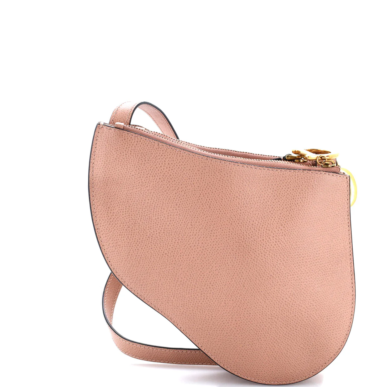 Saddle Triple Zip Crossbody Pouch Leather - Deep Luxury