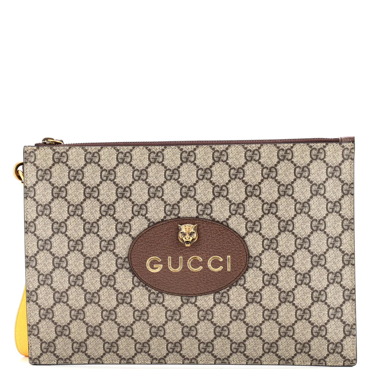 Neo Vintage Wristlet Pouch GG Coated Canvas - Deep Luxury