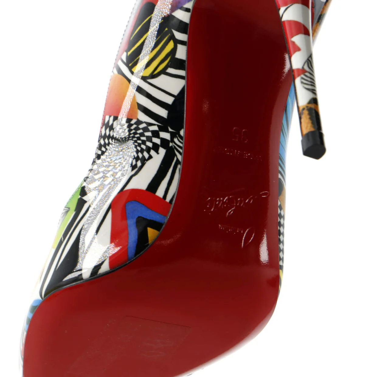 Women's Hot Chick Pumps Printed Patent 100 - Deep Luxury
