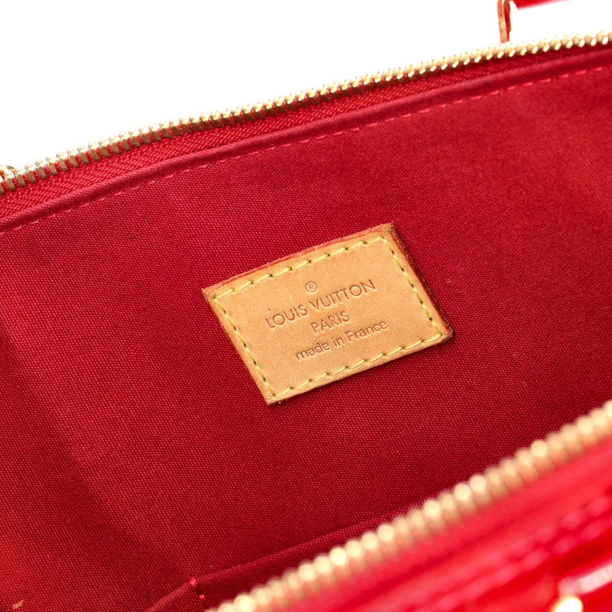 Alma Handbag Monogram Vernis GM - Deep Luxury