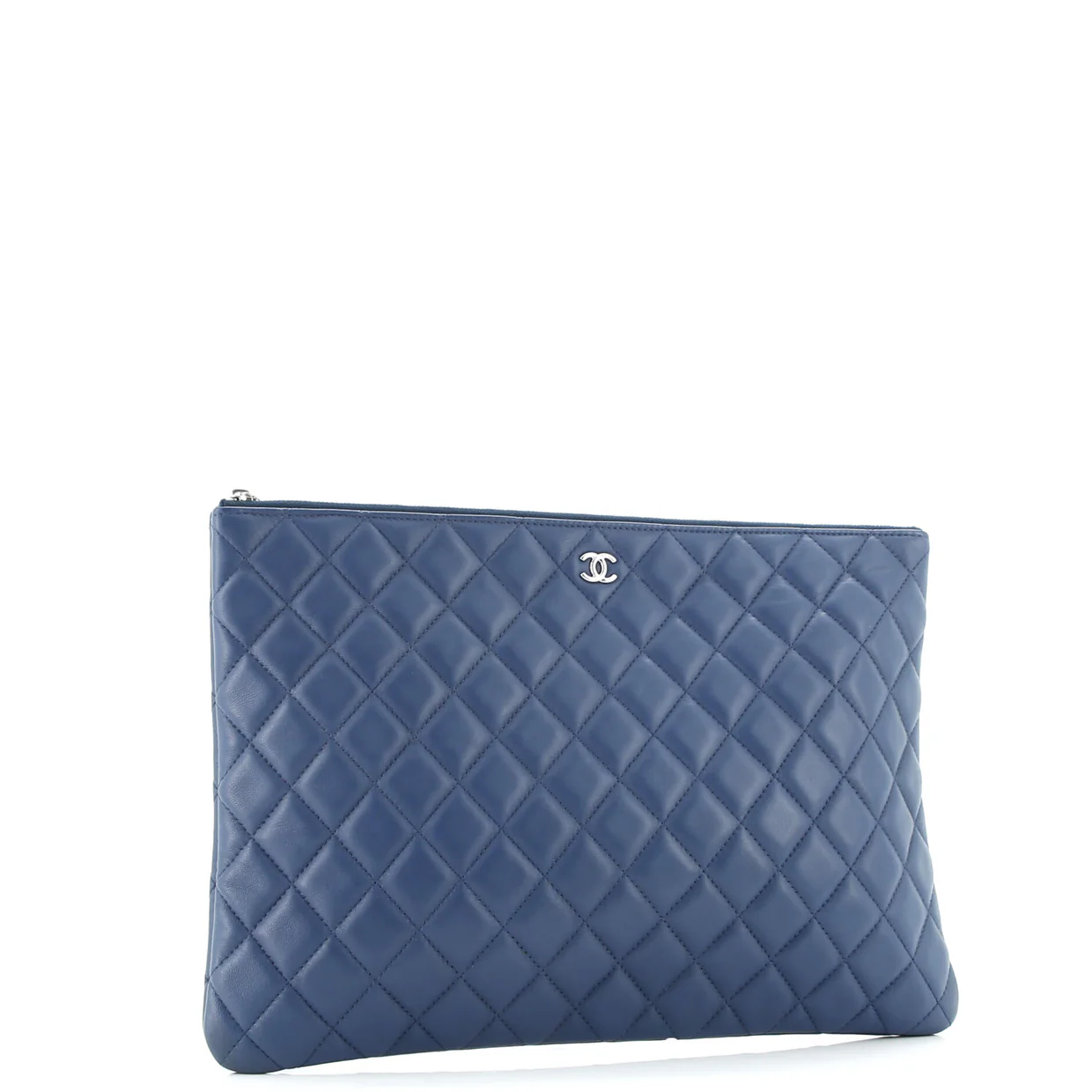 O Case Clutch Quilted Lambskin Large - Deep Luxury