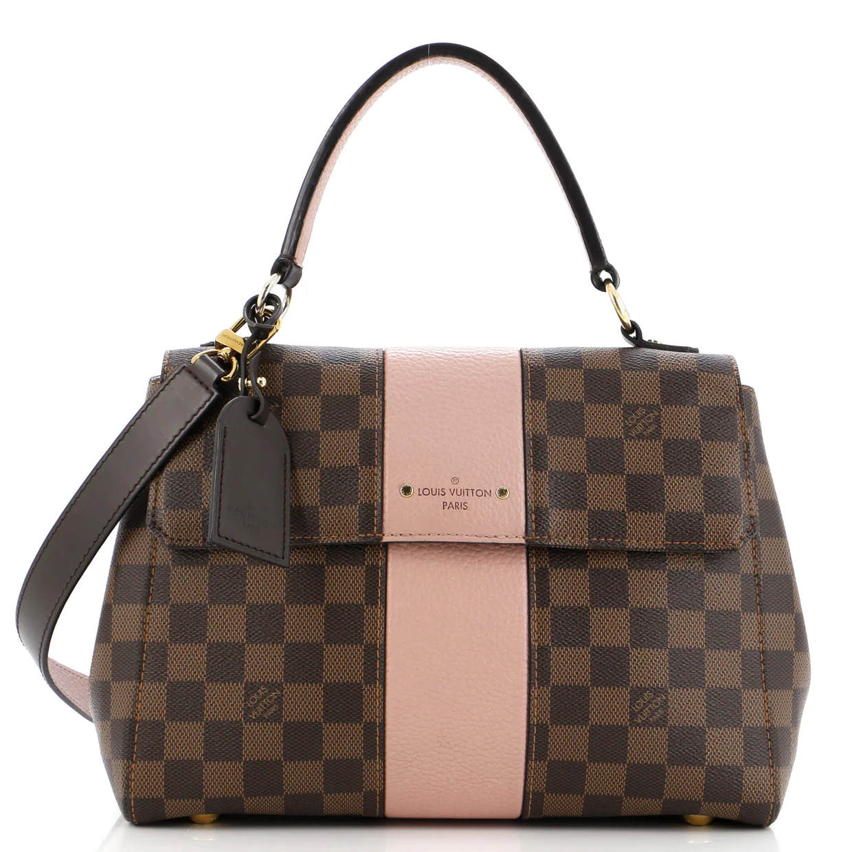 Bond Street Handbag Damier with Leather MM - Deep Luxury
