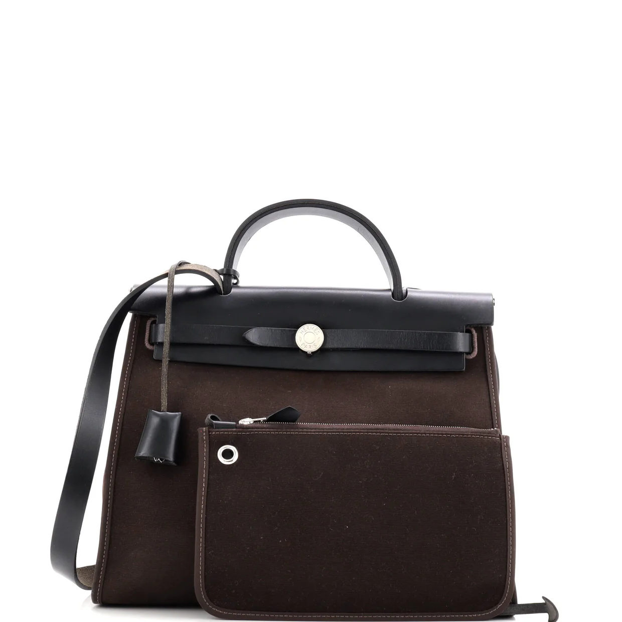 Herbag Zip Leather and Toile 31 - Deep Luxury