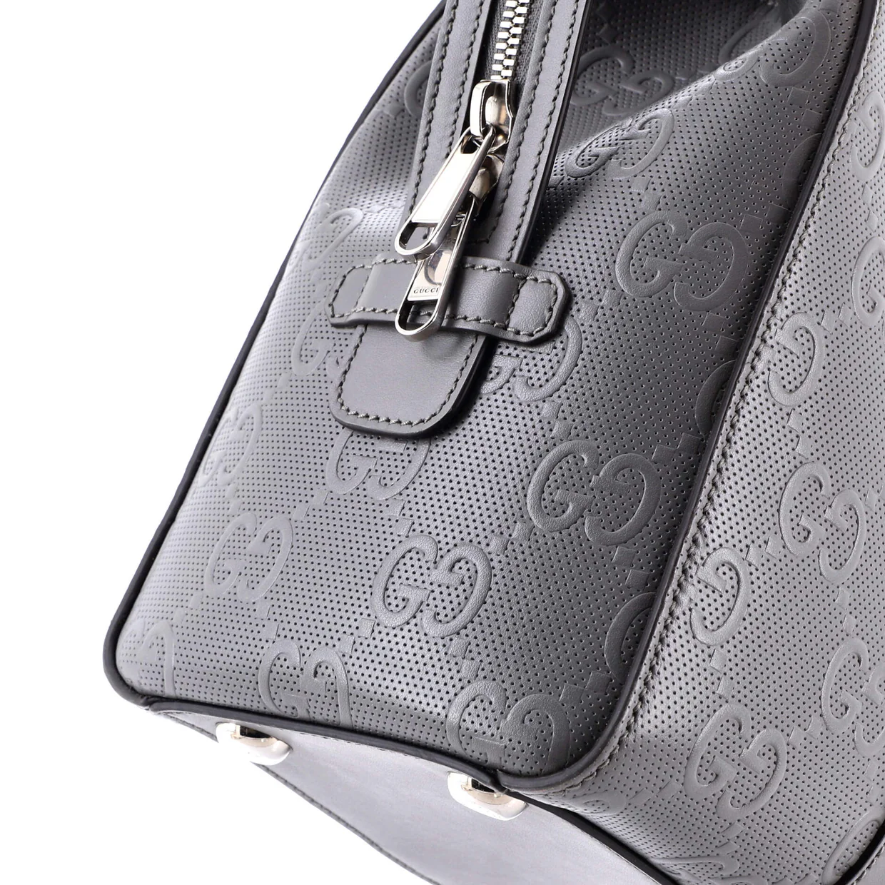 Tote Bag GG Embossed Perforated Leather - Deep Luxury