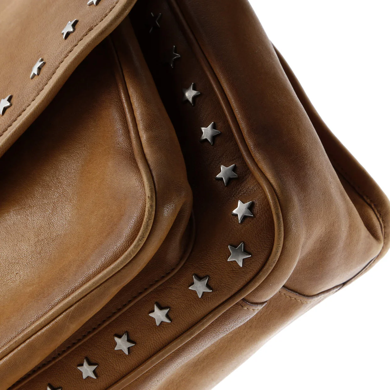 Niki Chain Flap Bag Studded Leather Medium - Deep Luxury