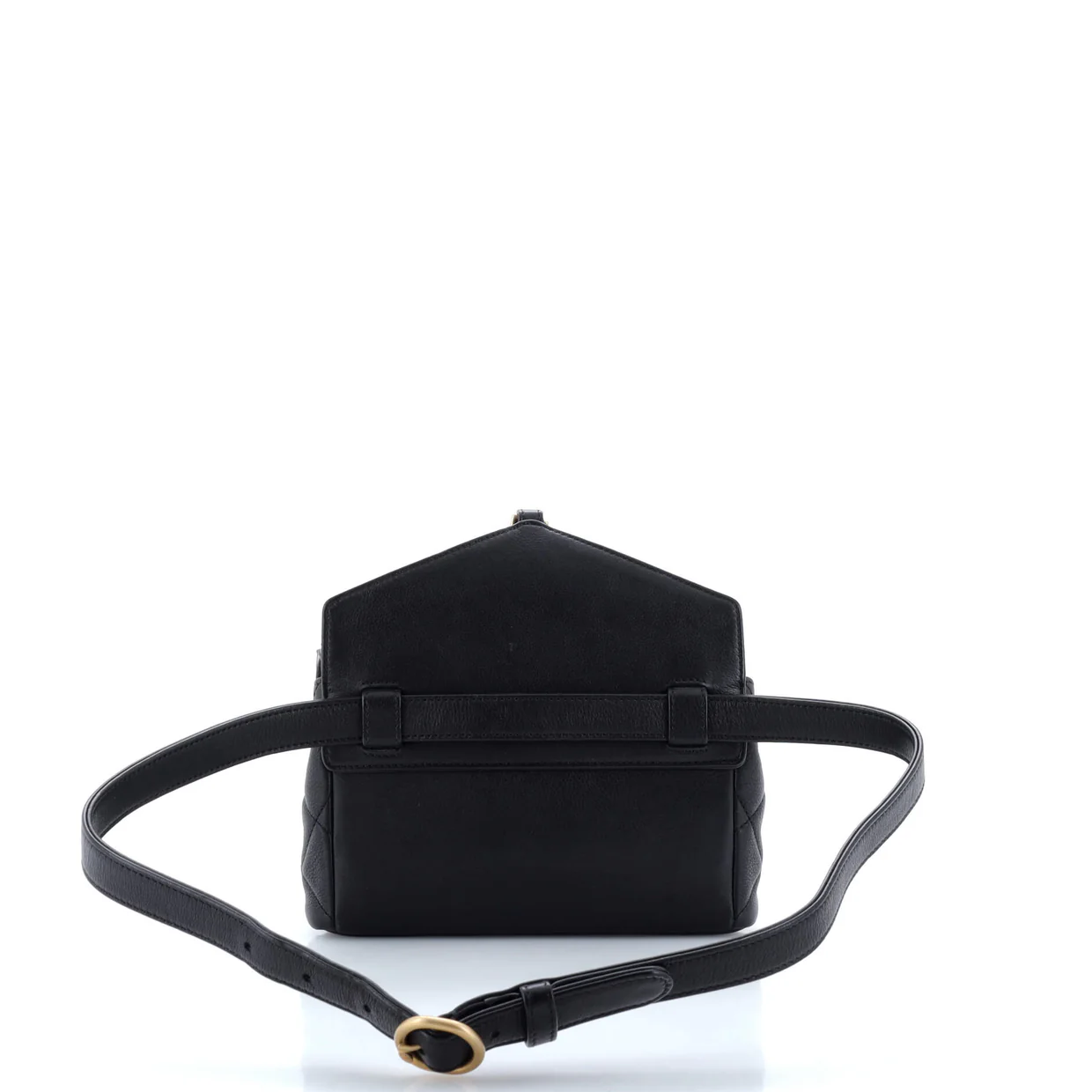 Carry With Chic Chain Flap Waist Bag Quilted Calfskin - Deep Luxury