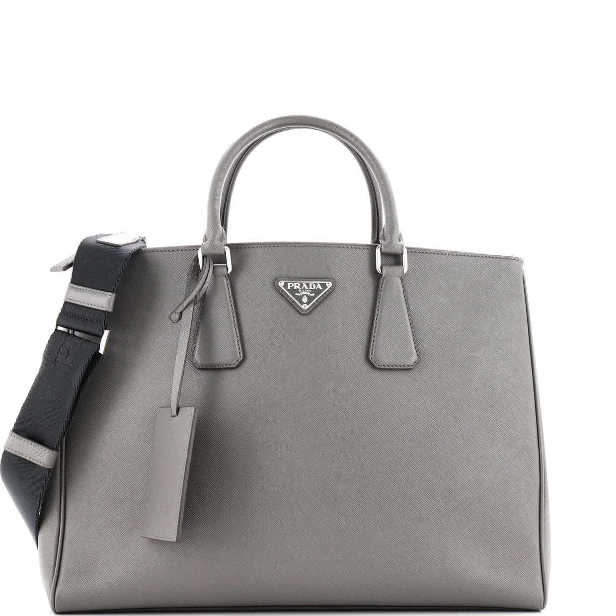 Galleria Double Zip Travel Tote Saffiano Leather Large - Deep Luxury