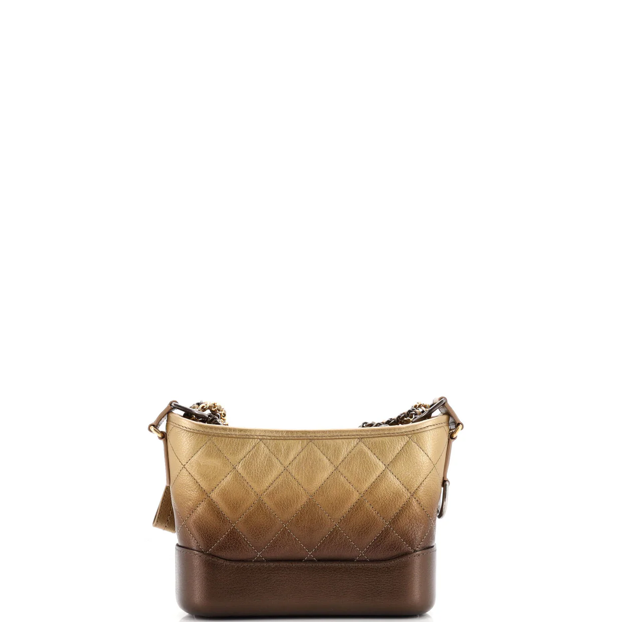 Gabrielle Hobo Quilted Ombre Goatskin Small - Deep Luxury