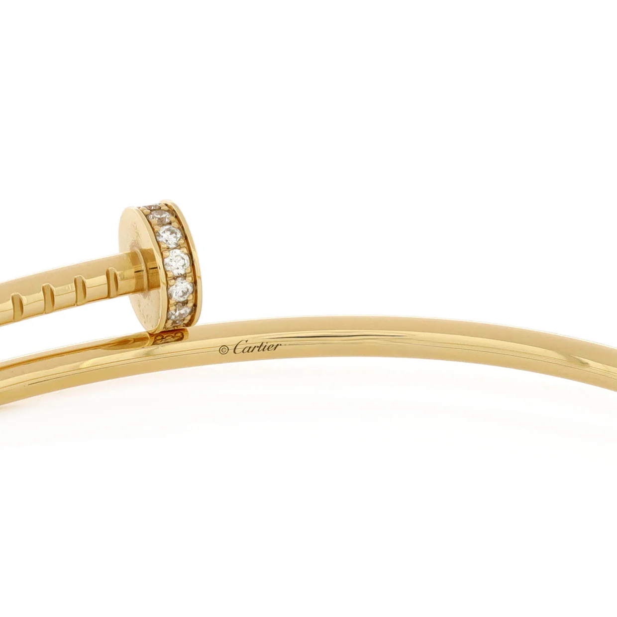 Juste un Clou Bracelet 18K Yellow Gold with Diamonds Small - Deep Luxury