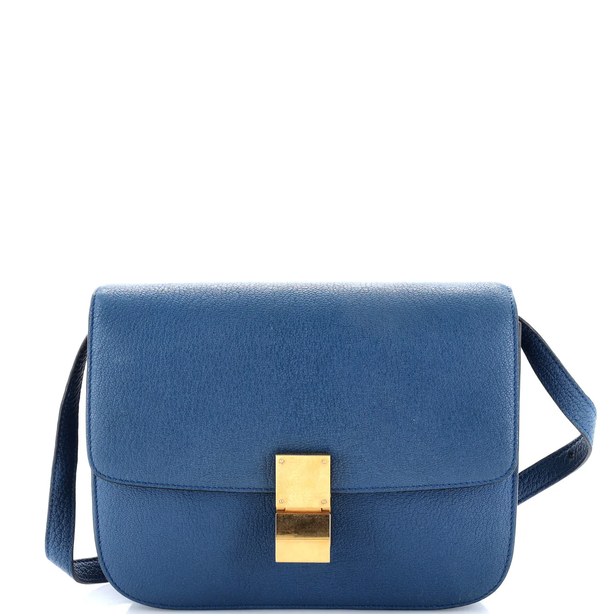 Classic Box Bag Grainy Leather Medium - Deep Luxury