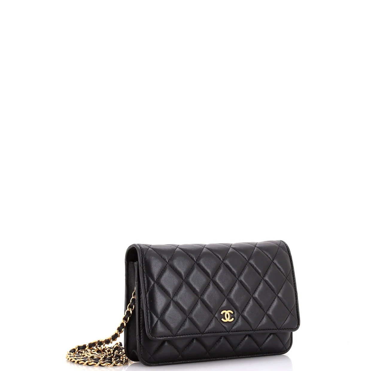 Wallet on Chain Quilted Lambskin - Deep Luxury