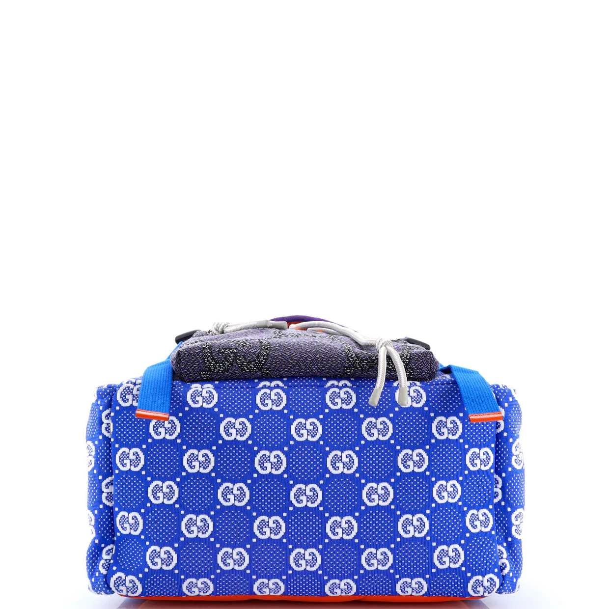 Panelled Double Buckle Backpack GG Jacquard Nylon and Rubber Large - Deep Luxury