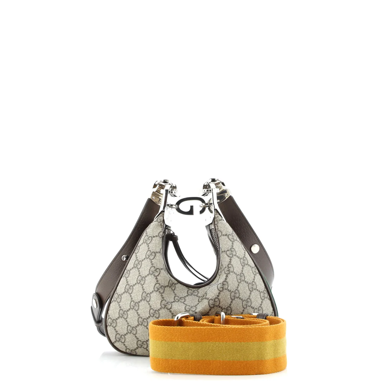 Attache Shoulder Bag GG Coated Canvas Small - Deep Luxury