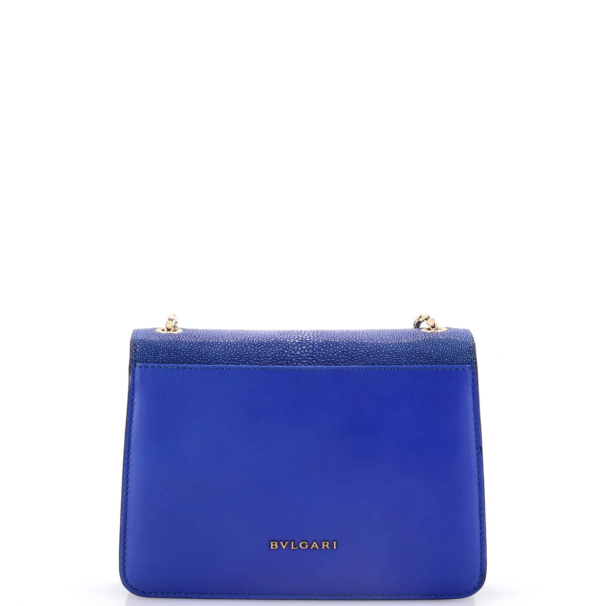 Serpenti Forever Square Shoulder Bag Leather and Stingray Small - Deep Luxury