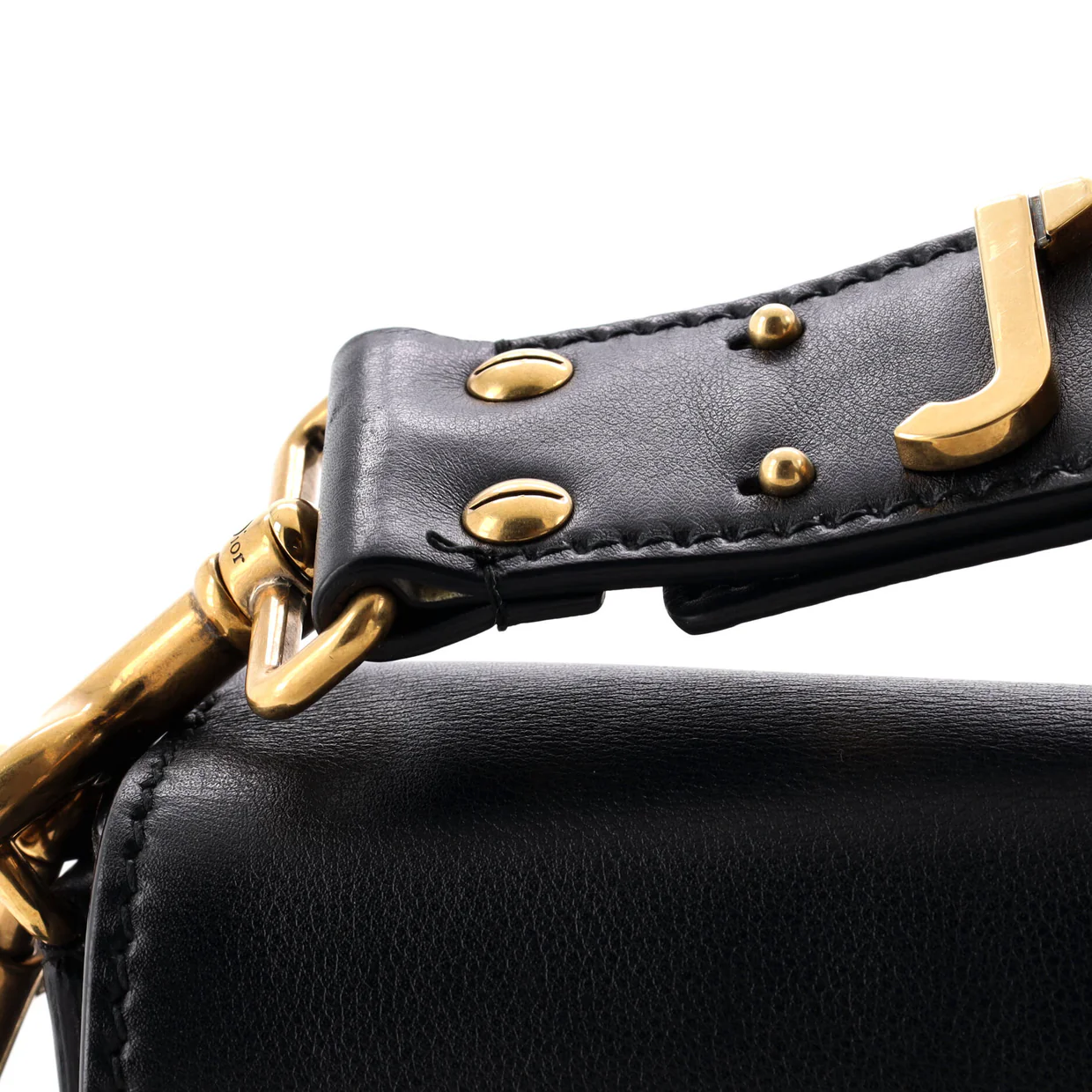 J'Adior Adjustable Strap Flap Bag Leather Small - Deep Luxury