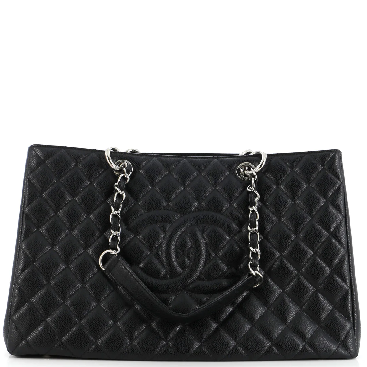 Grand Shopping Tote Quilted Caviar XL - Deep Luxury