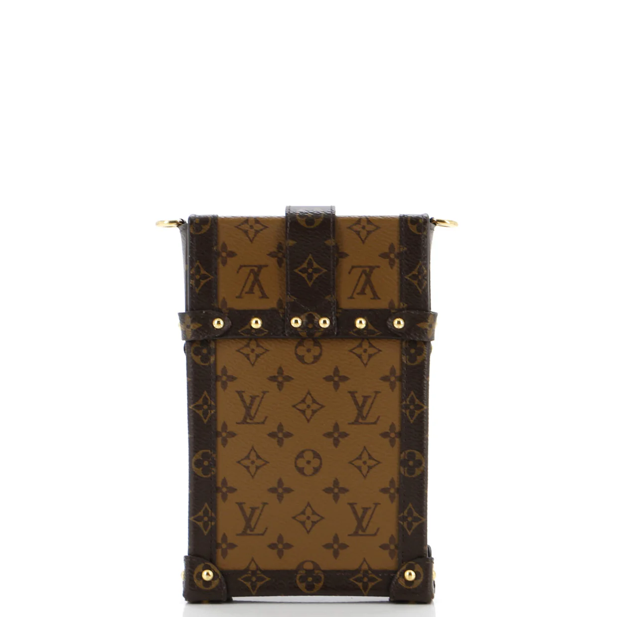Vertical Trunk Pochette Reverse Monogram Canvas - Deep Luxury