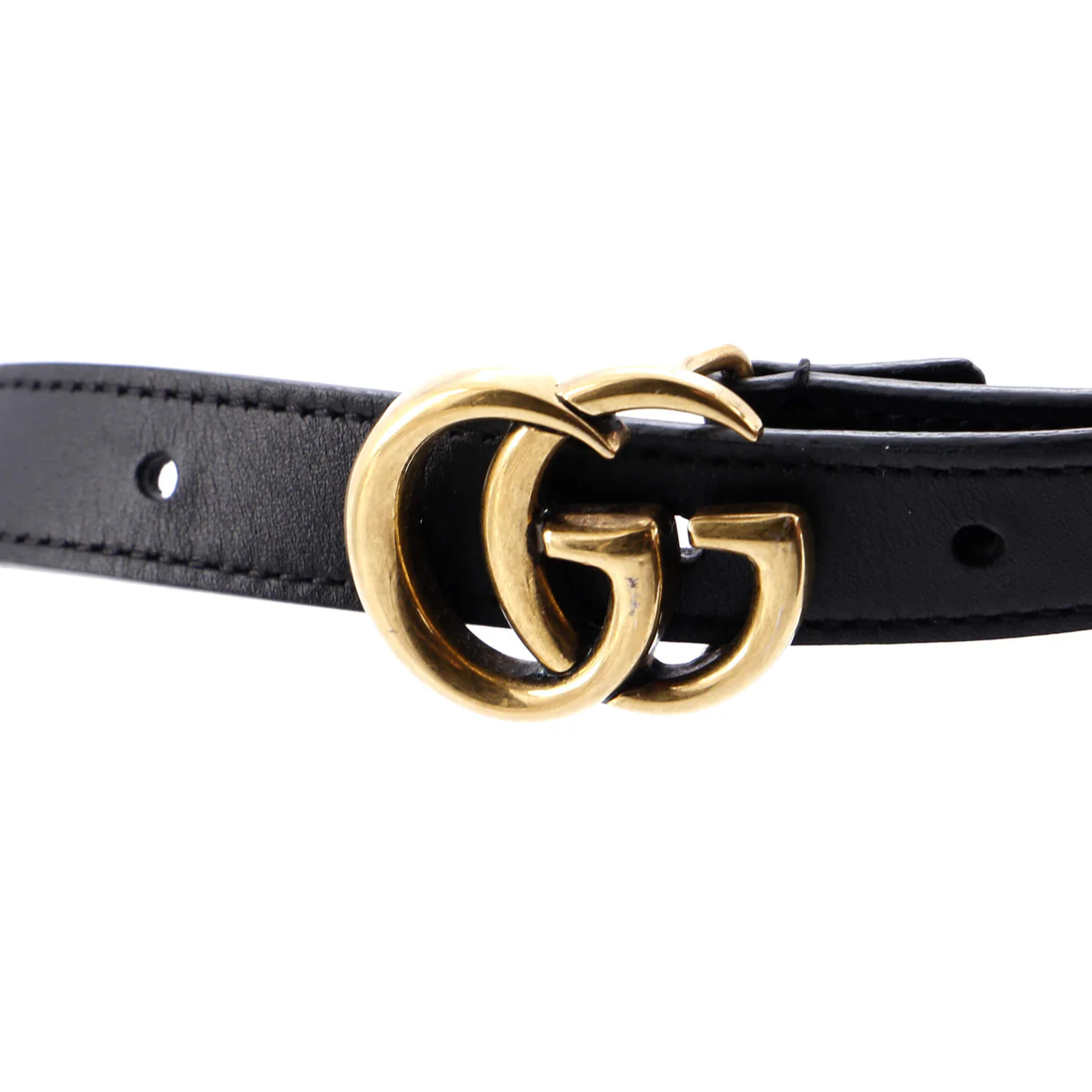 GG Marmont Belt Leather Thin - Deep Luxury