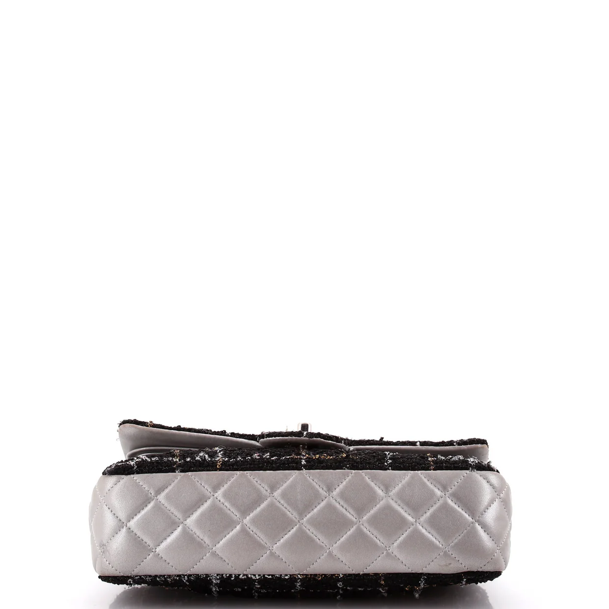 Classic Double Flap Bag Tweed and Quilted Lambskin Medium - Deep Luxury