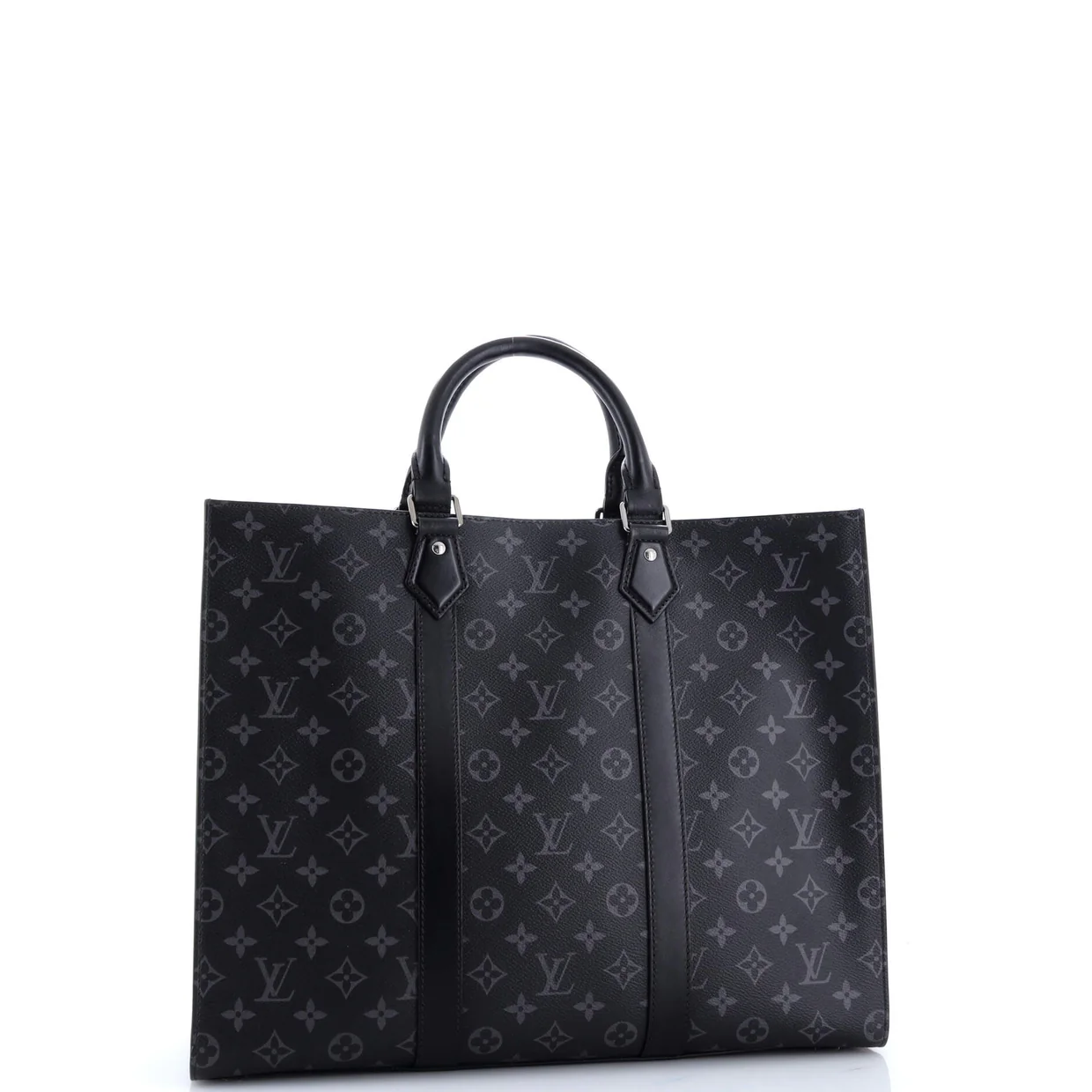 Sac Plat Horizontal Bag Monogram Eclipse Canvas - Deep Luxury