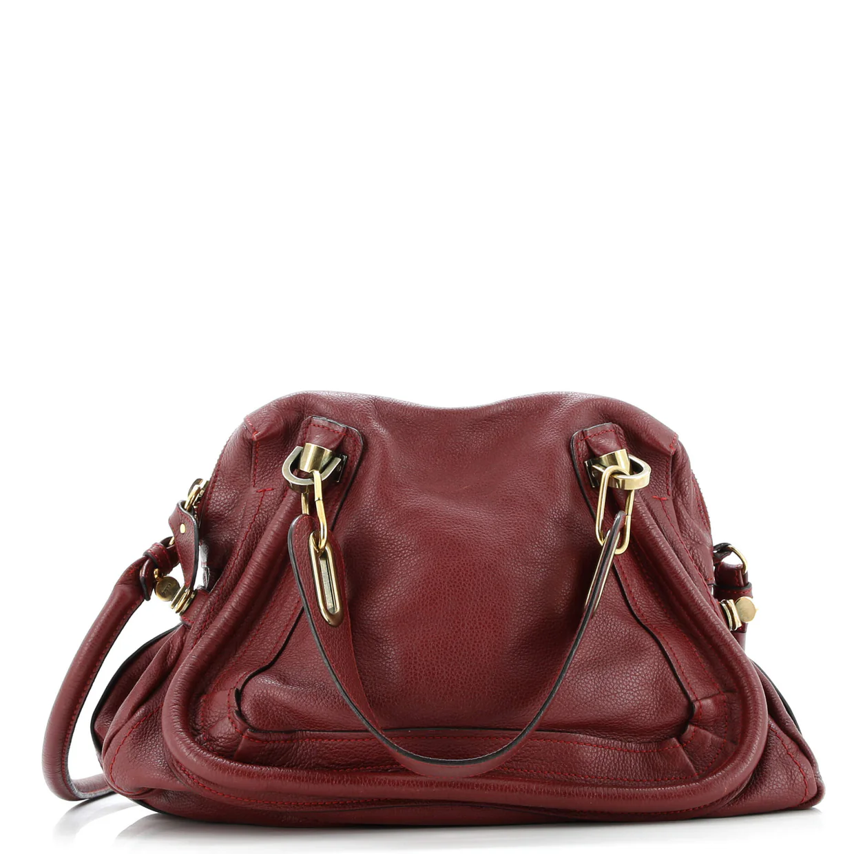 Paraty Top Handle Bag Leather Medium - Deep Luxury
