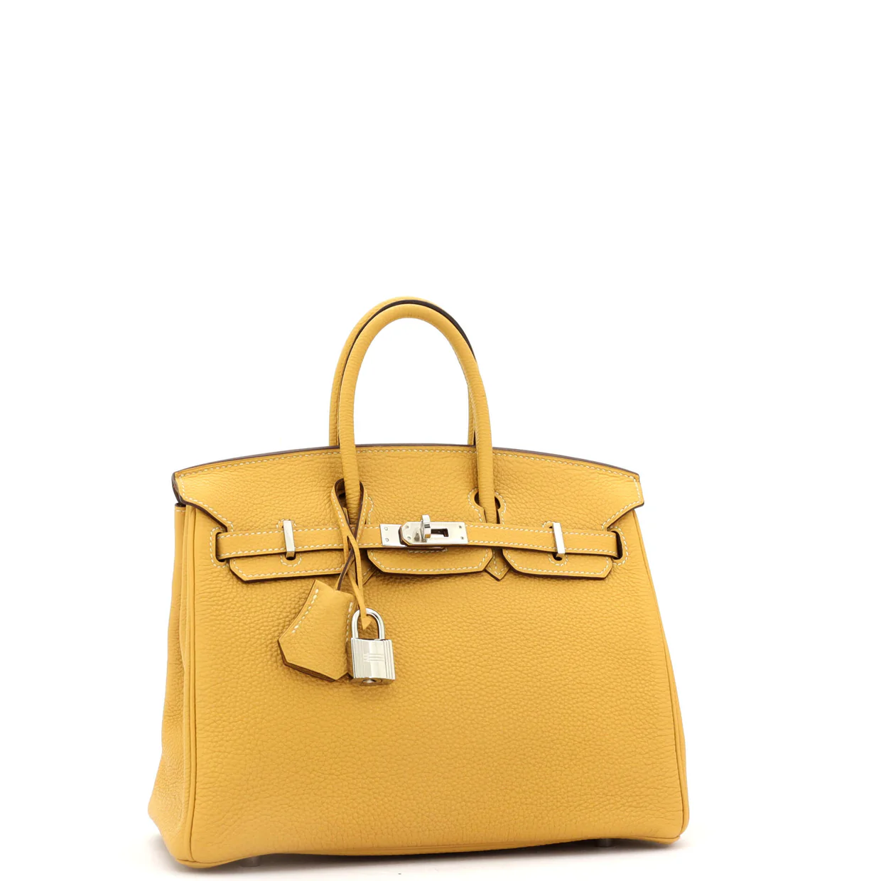 Birkin Handbag Curry Togo with Palladium Hardware 25 - Deep Luxury