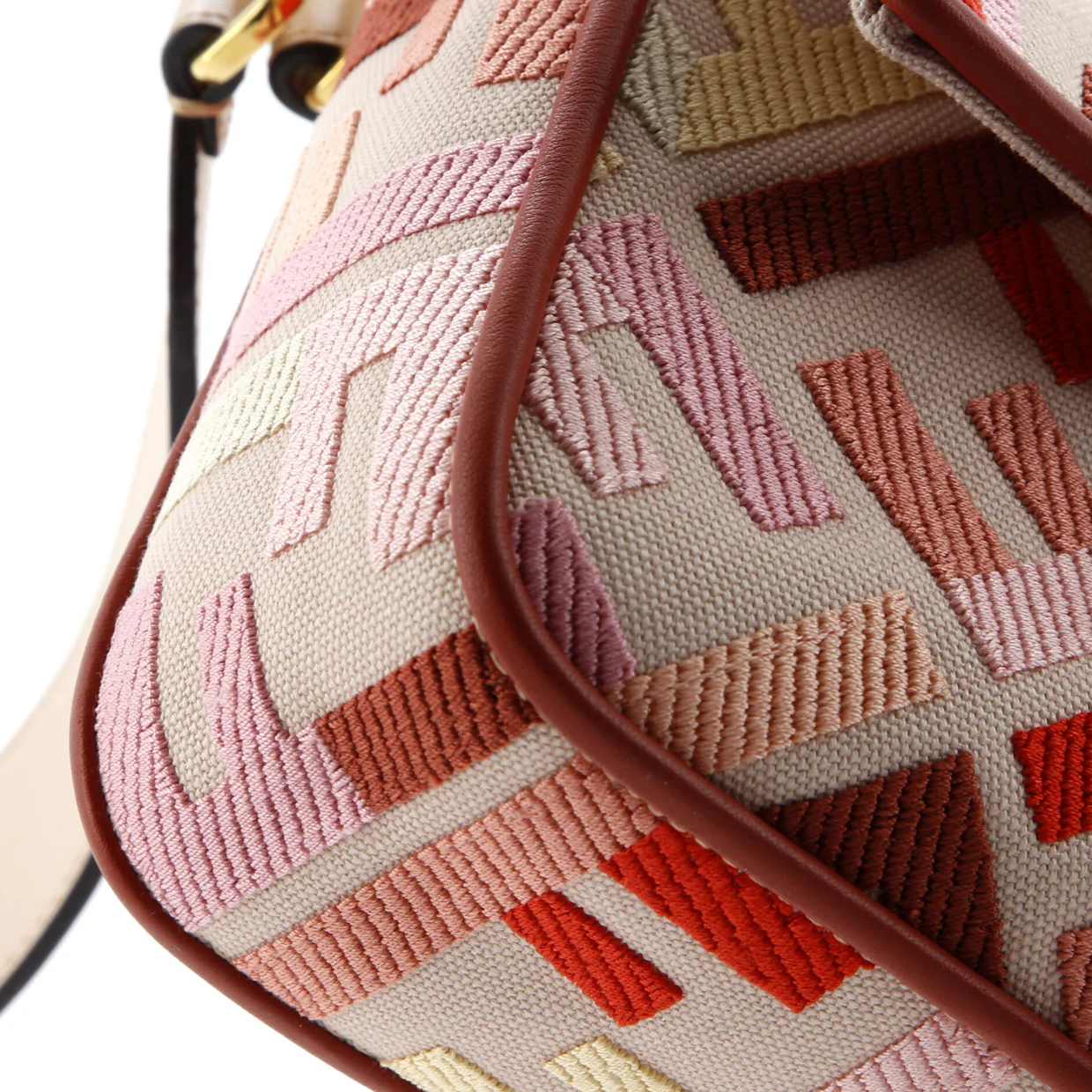 Baguette NM Bag Zucca Embroidered Canvas Medium - Deep Luxury