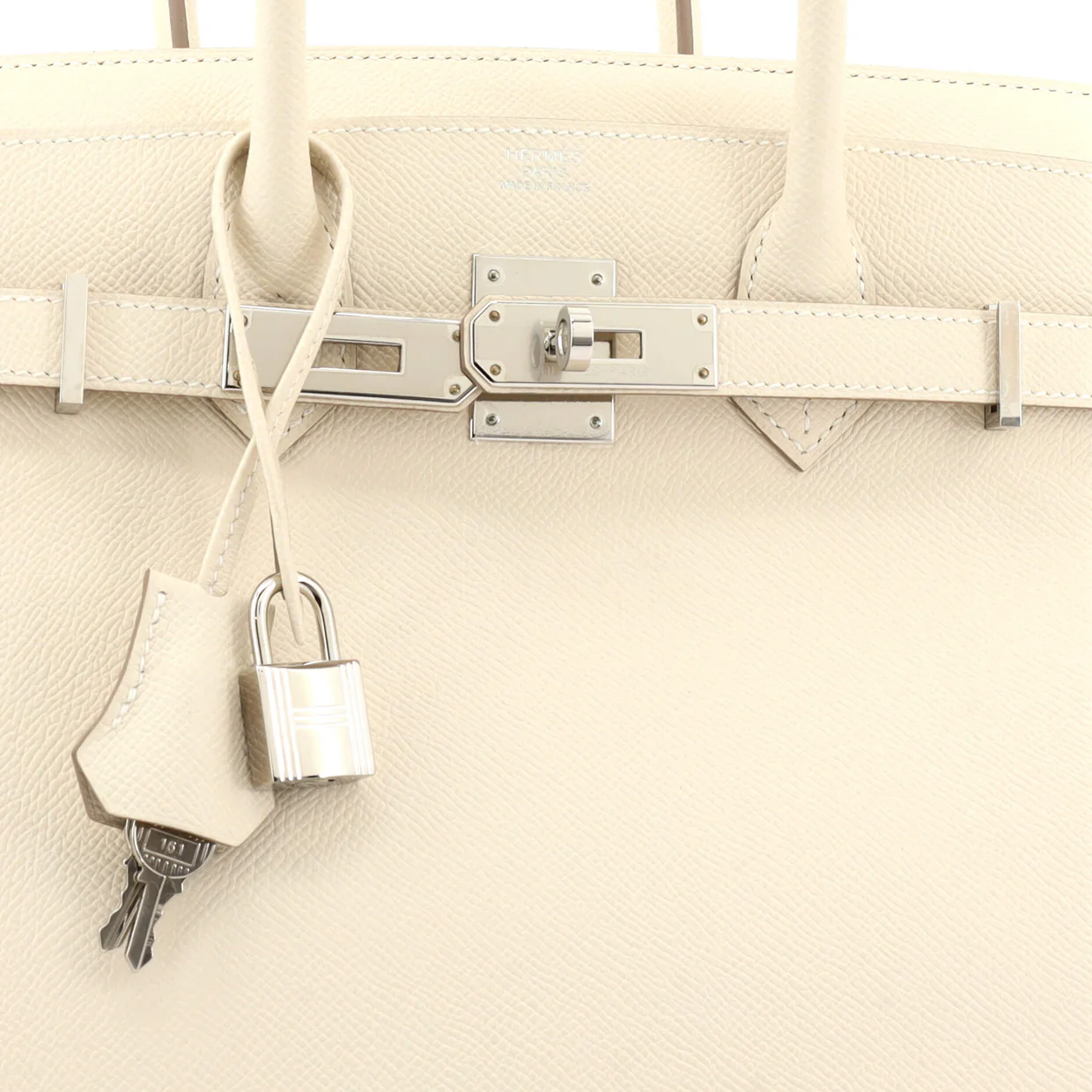 Birkin Handbag Light Epsom with Palladium Hardware 30 - Deep Luxury