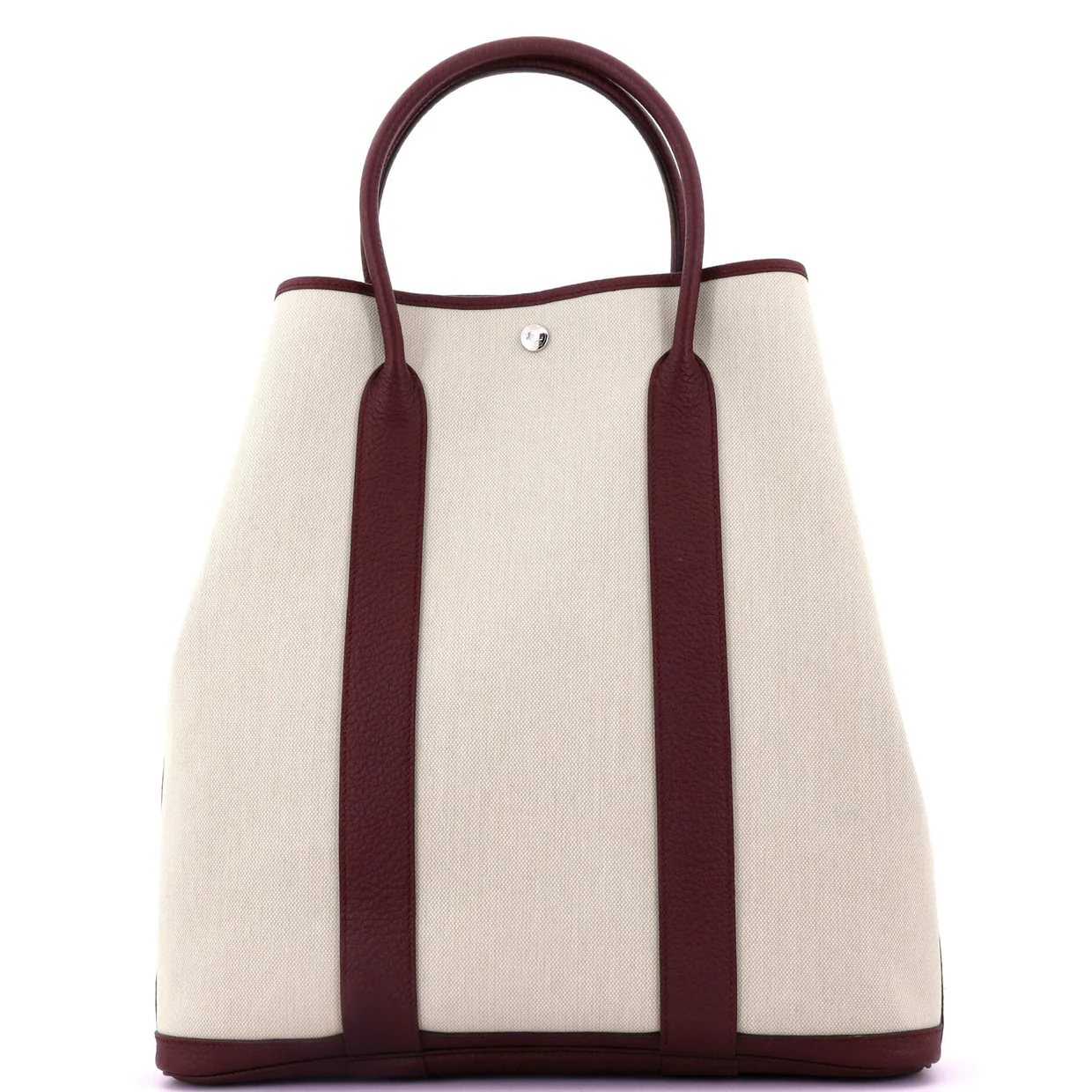 Garden File Tote Toile and Leather 36 - Deep Luxury