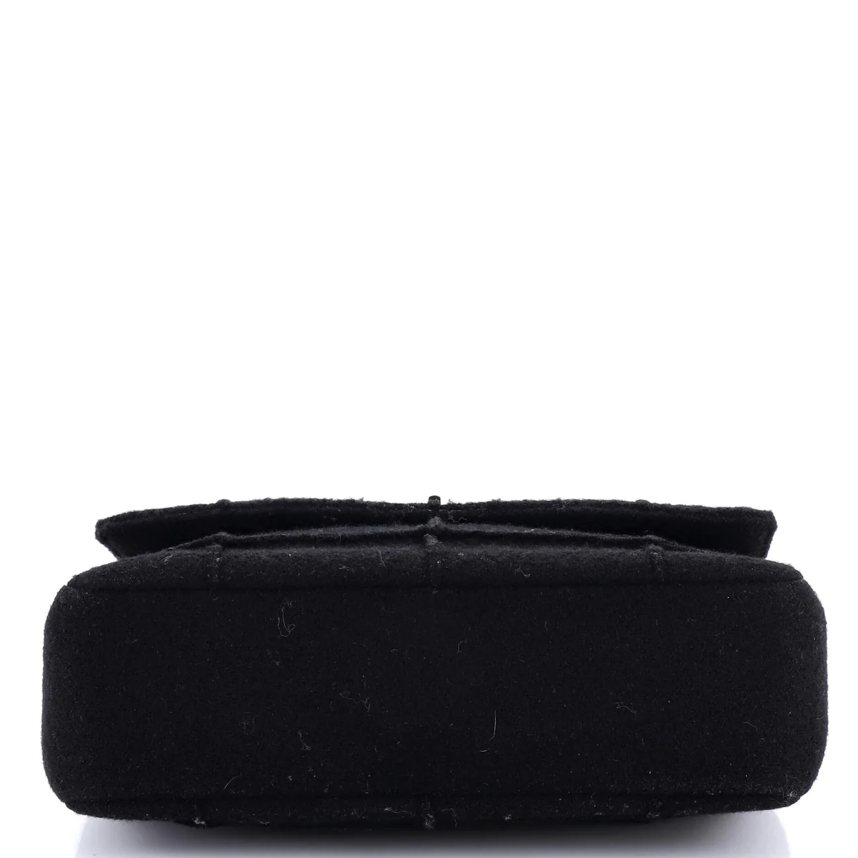 Chocolate Bar Mademoiselle Flap Bag Quilted Wool Jumbo - Deep Luxury