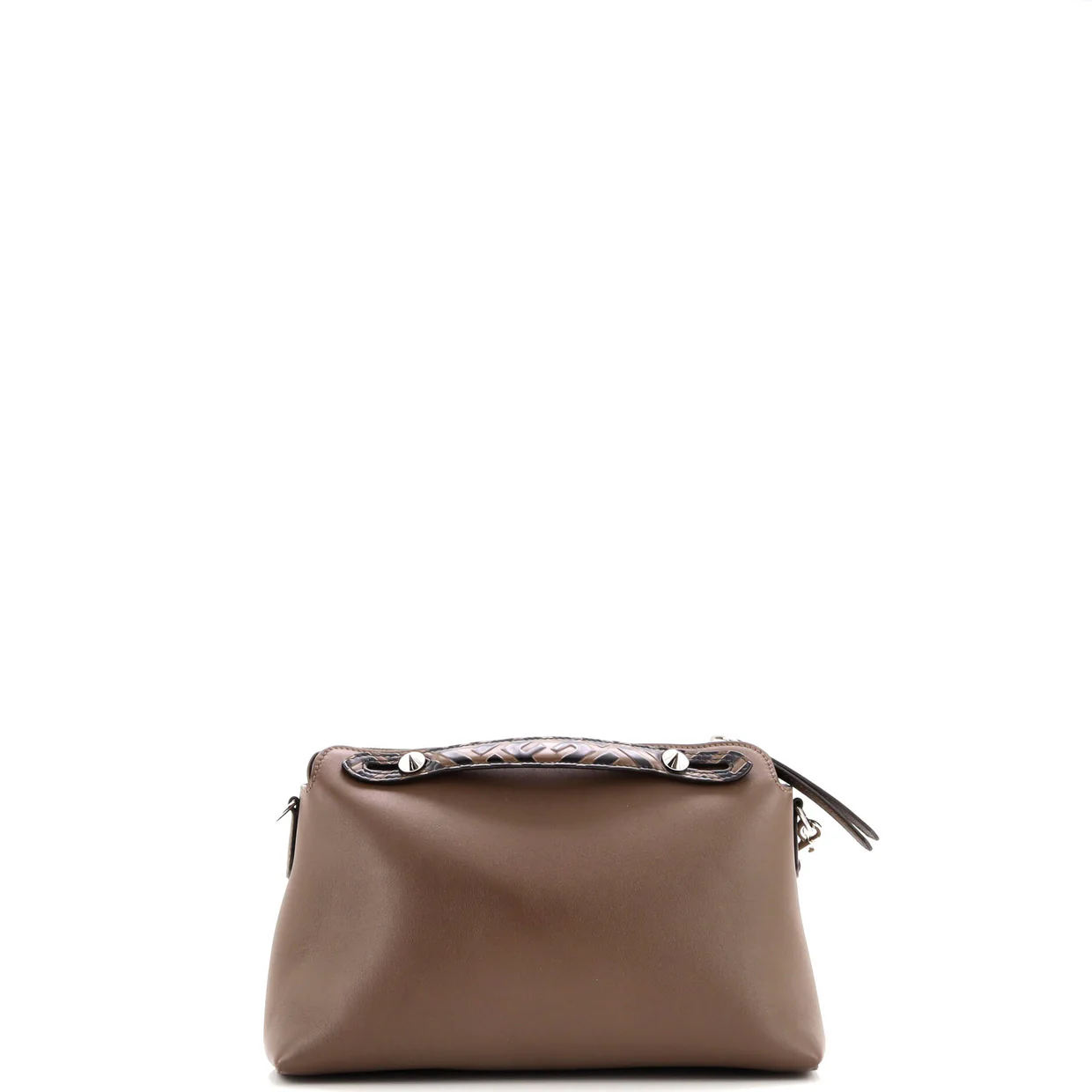 By The Way Satchel Leather with Zucca Embossed Detail Small - Deep Luxury