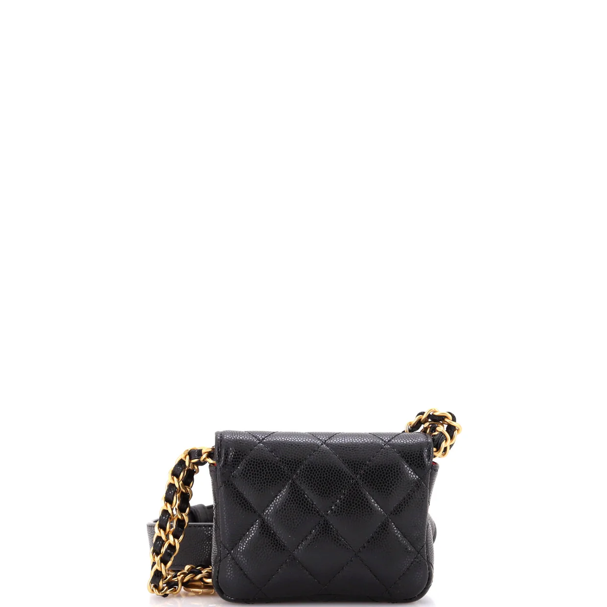 CC Medallions Flap Belt Bag Quilted Caviar Mini - Deep Luxury