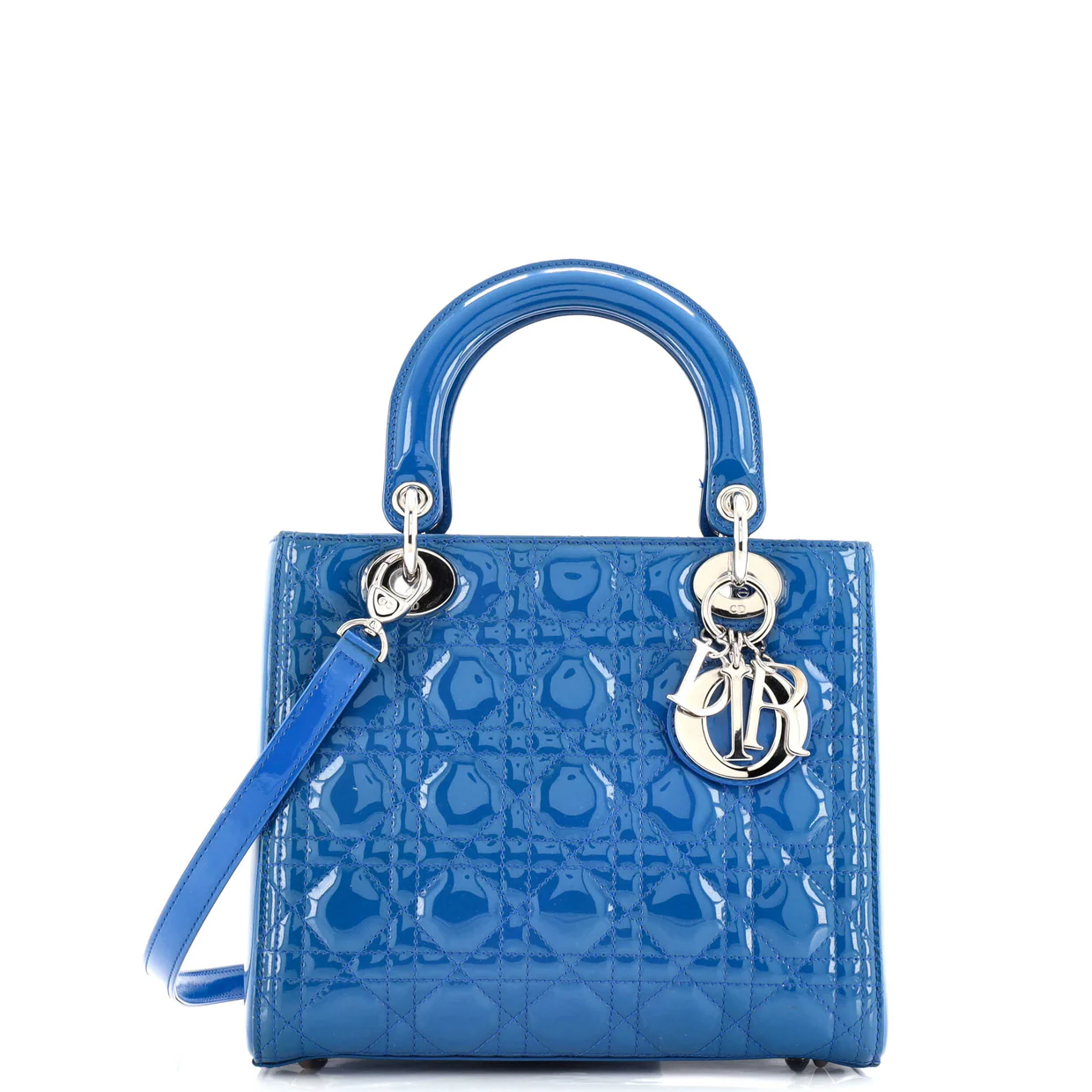 Lady Dior Bag Cannage Quilt Patent Medium - Deep Luxury