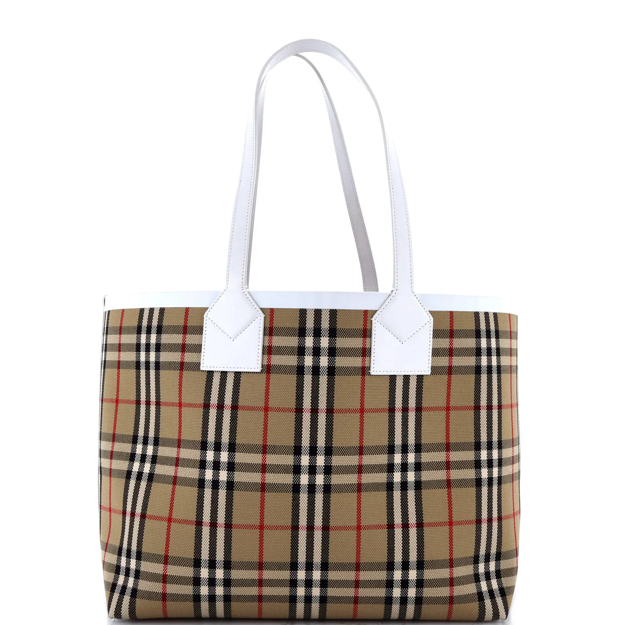 London Tote Vintage Check Canvas Small - Deep Luxury