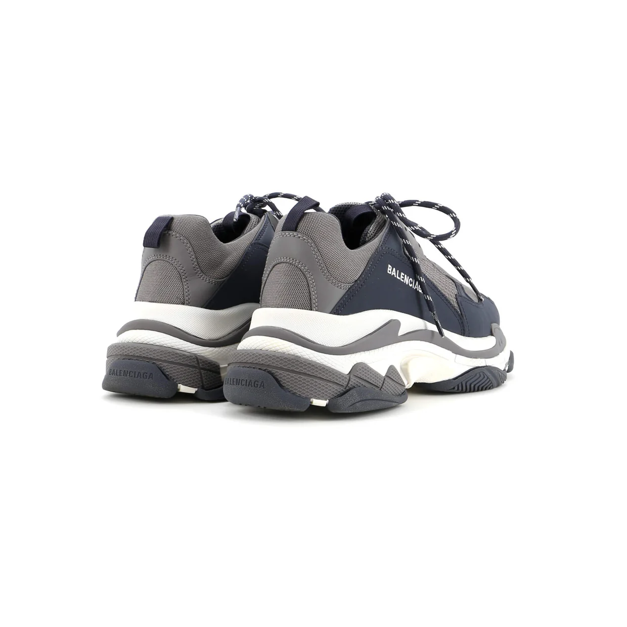 Men's Triple S Sneakers Fabric and Mesh with Faux Leather - Deep Luxury