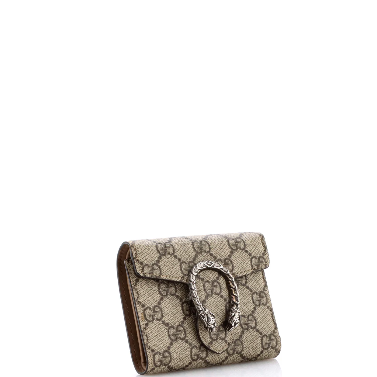 Dionysus Card Case Wallet GG Coated Canvas Compact - Deep Luxury