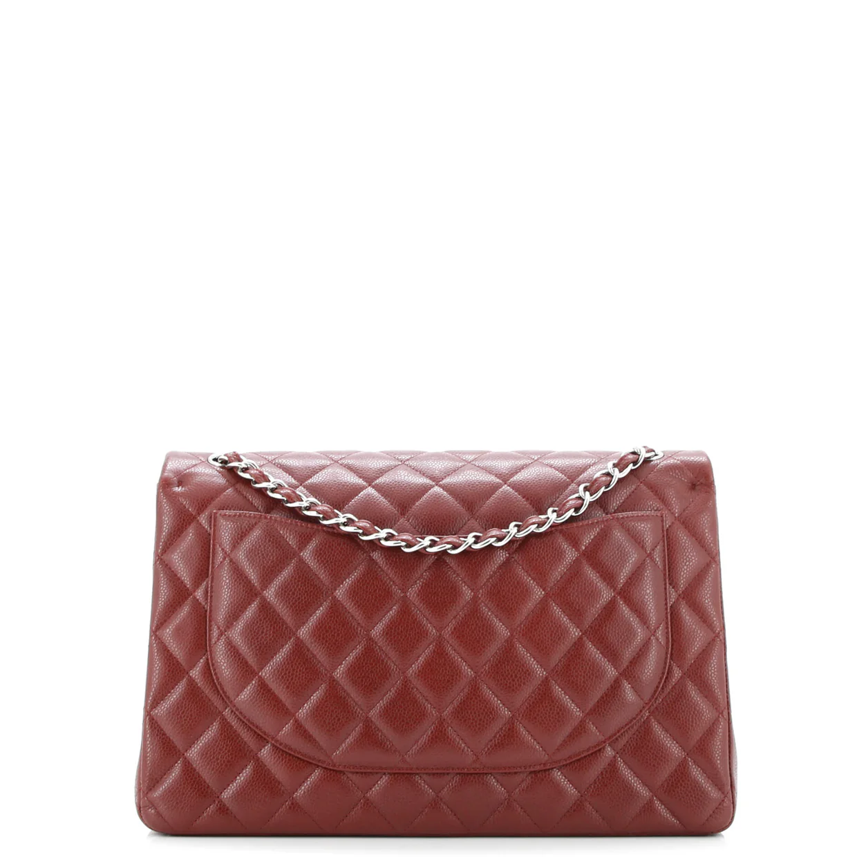 Classic Double Flap Bag Quilted Caviar Maxi - Deep Luxury
