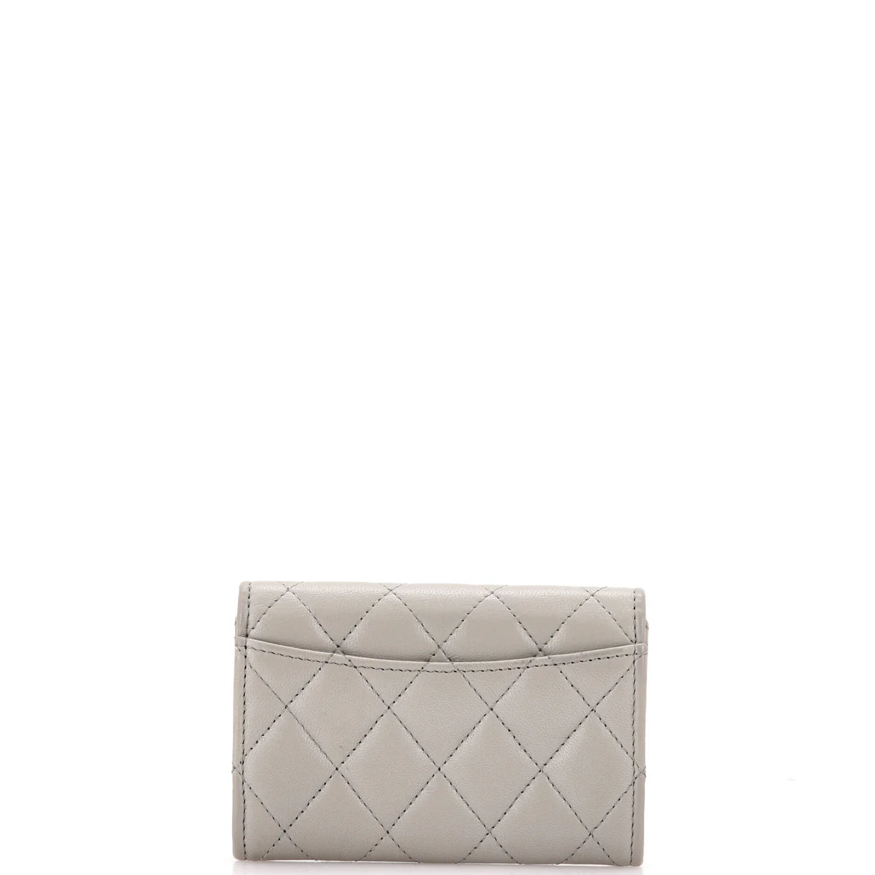 Classic Flap Card Case Quilted Lambskin - Deep Luxury