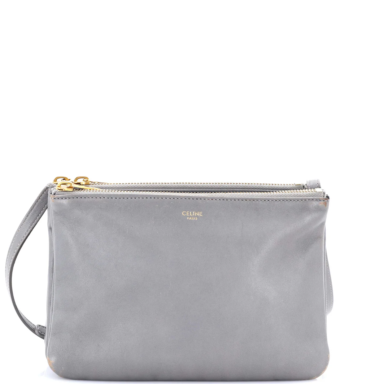 Trio Crossbody Bag Leather Small - Deep Luxury