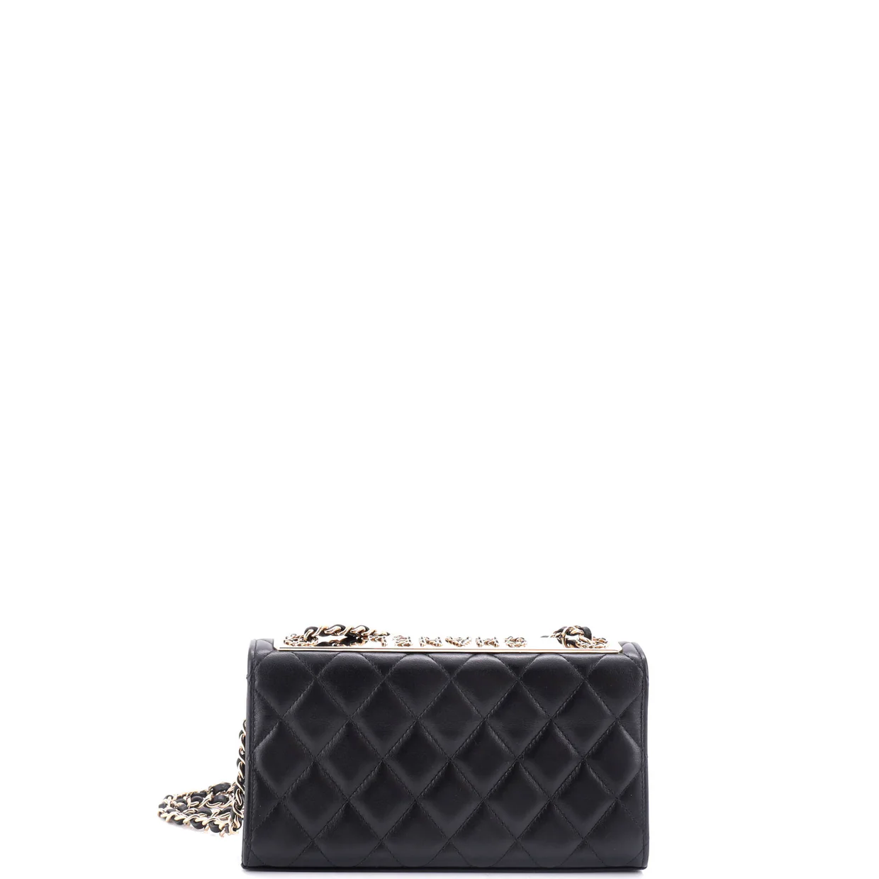 Trendy Chain CC Wallet on Chain Quilted Lambskin - Deep Luxury
