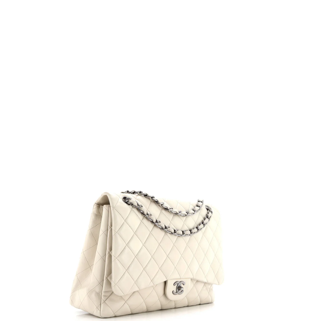 Classic Single Flap Bag Quilted Lambskin Maxi - Deep Luxury