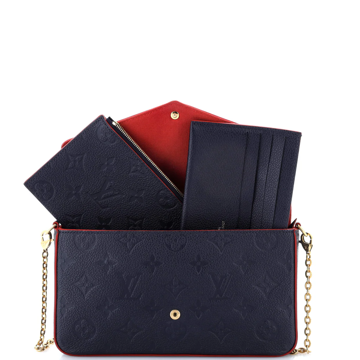 Felicie Pochette Monogram Empreinte Leather - Deep Luxury