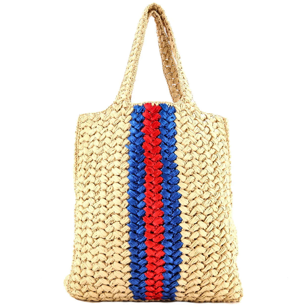 Blondie NM Open Tote Raffia Small - Deep Luxury