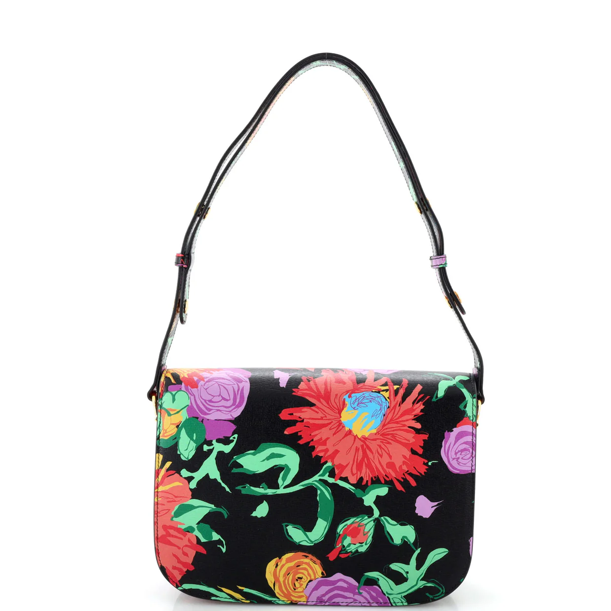 x Ken Scott Horsebit 1955 Shoulder Bag Printed Leather Small - Deep Luxury