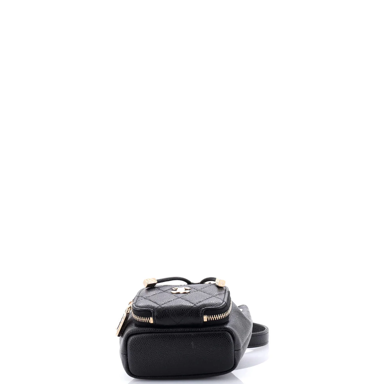 Business Affinity Drawstring Bucket Bag Quilted Caviar Mini - Deep Luxury