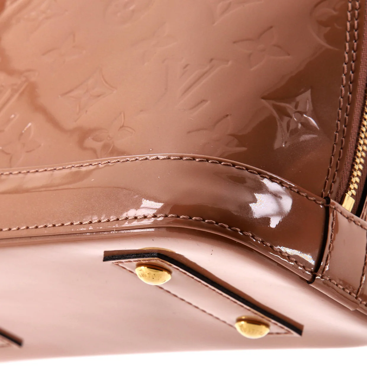 Alma Handbag Monogram Vernis BB - Deep Luxury